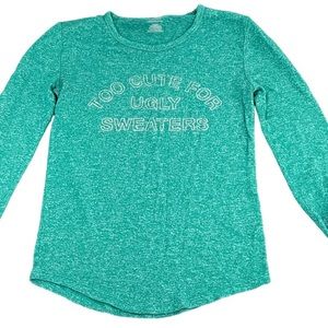 Target Art Class Green Long Sleeve Christmas Sweater